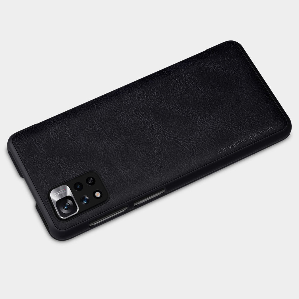 Nillkin Qin dėklas Redmi Note 11 Pro+ / Mi11i – rudas -- Xiaomi Mi 11i HyperCharge