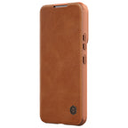 Nillkin Qin Leather Pro dėklas Galaxy S22+ – rudas -- Samsung Galaxy S22+