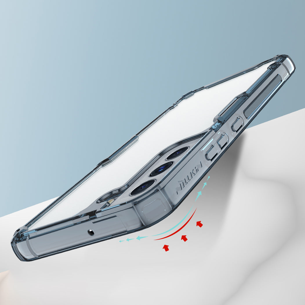 Nillkin Nature Pro dėklas Samsung Galaxy S22+ – baltas -- Samsung Galaxy S22+