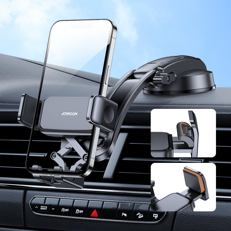 Joyroom mechaninis automobilinis laikiklis prietaisų skydeliui, juodas (JR-ZS283)