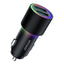 Joyroom automobilinis įkroviklis 2 x USB su pašvietimu 24W, juodas (JR-CL10)