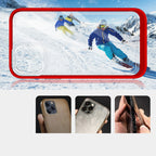 Skaidrus Hybrid Armor dėklas iPhone 11 Pro Max – raudonas -- iPhone 11 Pro Max