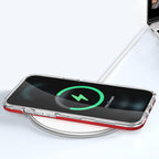 Skaidrus Hybrid Armor dėklas iPhone 11 Pro Max – raudonas -- iPhone 11 Pro Max