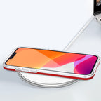 Skaidrus dėklas iPhone 13 Pro – raudonas rėmelis