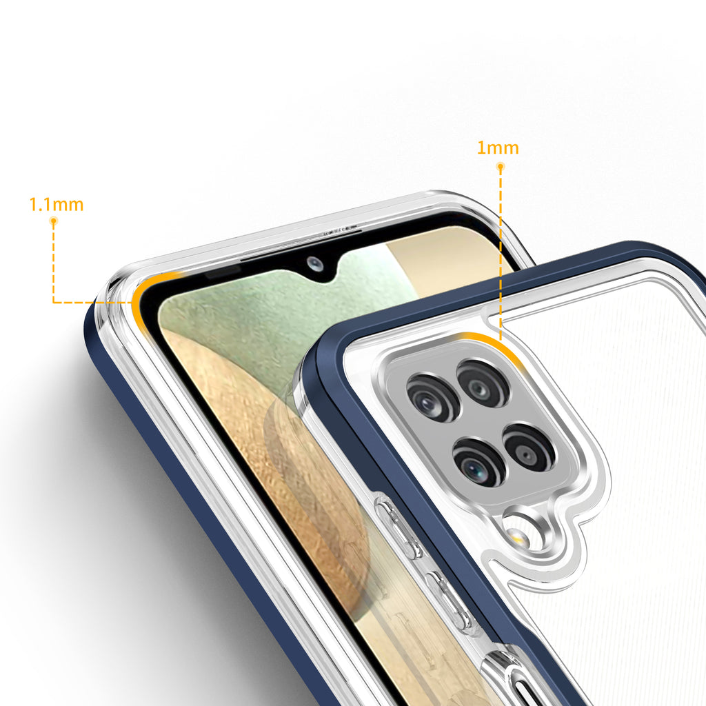 Skaidrus dėklas Samsung Galaxy A22 4G – mėlynas -- Samsung Galaxy A22