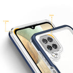 Skaidrus dėklas Samsung Galaxy A22 4G – mėlynas -- Samsung Galaxy A22