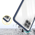Skaidrus dėklas Samsung Galaxy A22 4G – mėlynas -- Samsung Galaxy A22