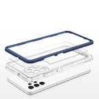 Skaidrus 3in1 dėklas Samsung Galaxy A32 5G – mėlynas -- Samsung Galaxy A32
