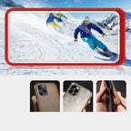 Skaidrus 3in1 dėklas Samsung Galaxy A32 5G – raudonas -- Samsung Galaxy A32