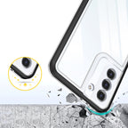 Skaidrus dėklas Samsung Galaxy S21+ 5G – juodas rėmelis -- Samsung Galaxy S21+