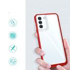Skaidrus 3-in-1 dėklas Samsung Galaxy S22+ – raudonas -- Samsung Galaxy S22+