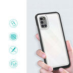 Skaidrus 3in1 dėklas Samsung Galaxy A03s – juodas -- Samsung Galaxy A03s