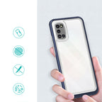 Skaidrus hibridinis dėklas Samsung Galaxy A03s – mėlynas -- Samsung Galaxy A03s