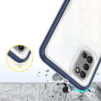 Skaidrus hibridinis dėklas Samsung Galaxy A03s – mėlynas -- Samsung Galaxy A03s
