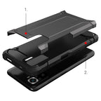 Hybrid Armor dėklas Xiaomi Redmi Note 11T/11S/Poco M4 Pro – mėlynas -- Xiaomi Poco M4 Pro