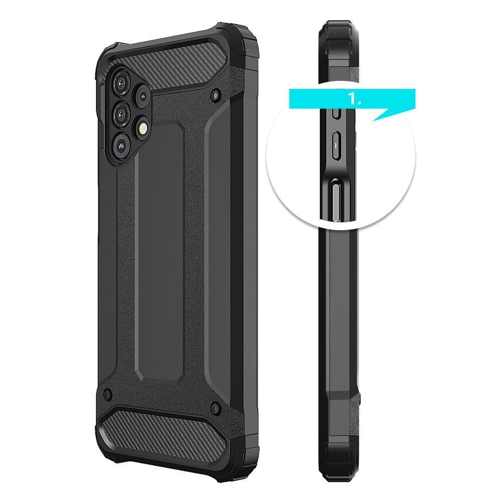 Hybrid Armor dėklas Samsung Galaxy A73 – mėlynas -- Samsung Galaxy A73