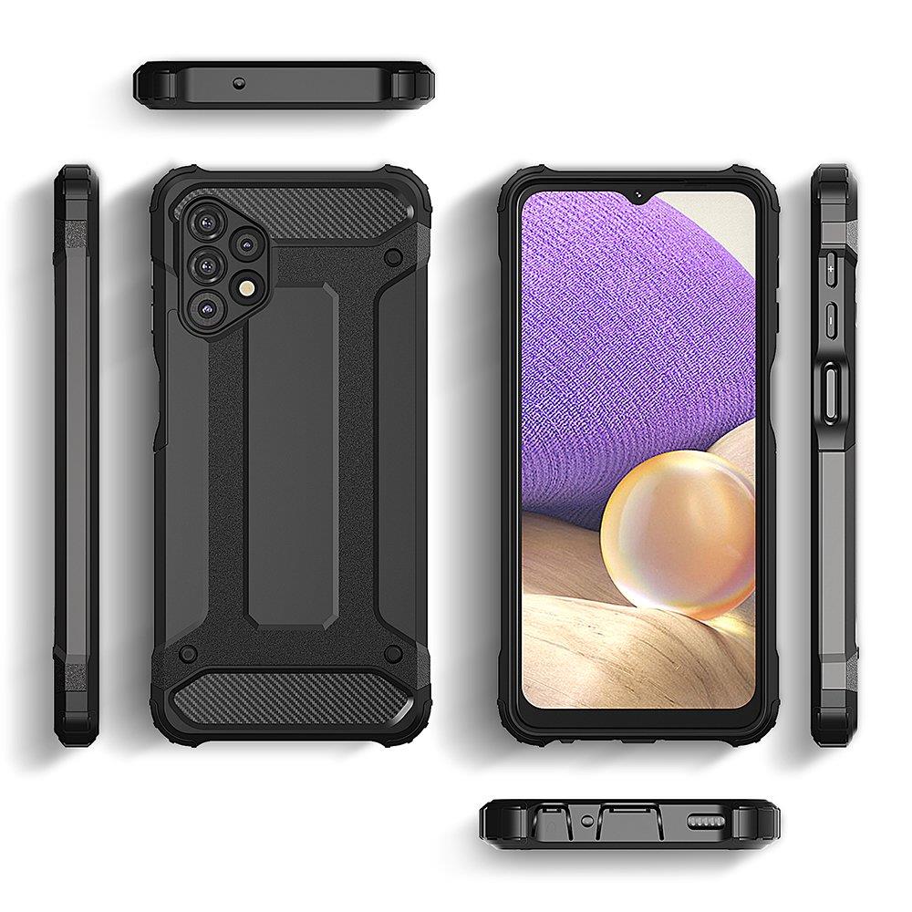 Hybrid Armor dėklas Samsung Galaxy A73 – juodas -- Samsung Galaxy A73
