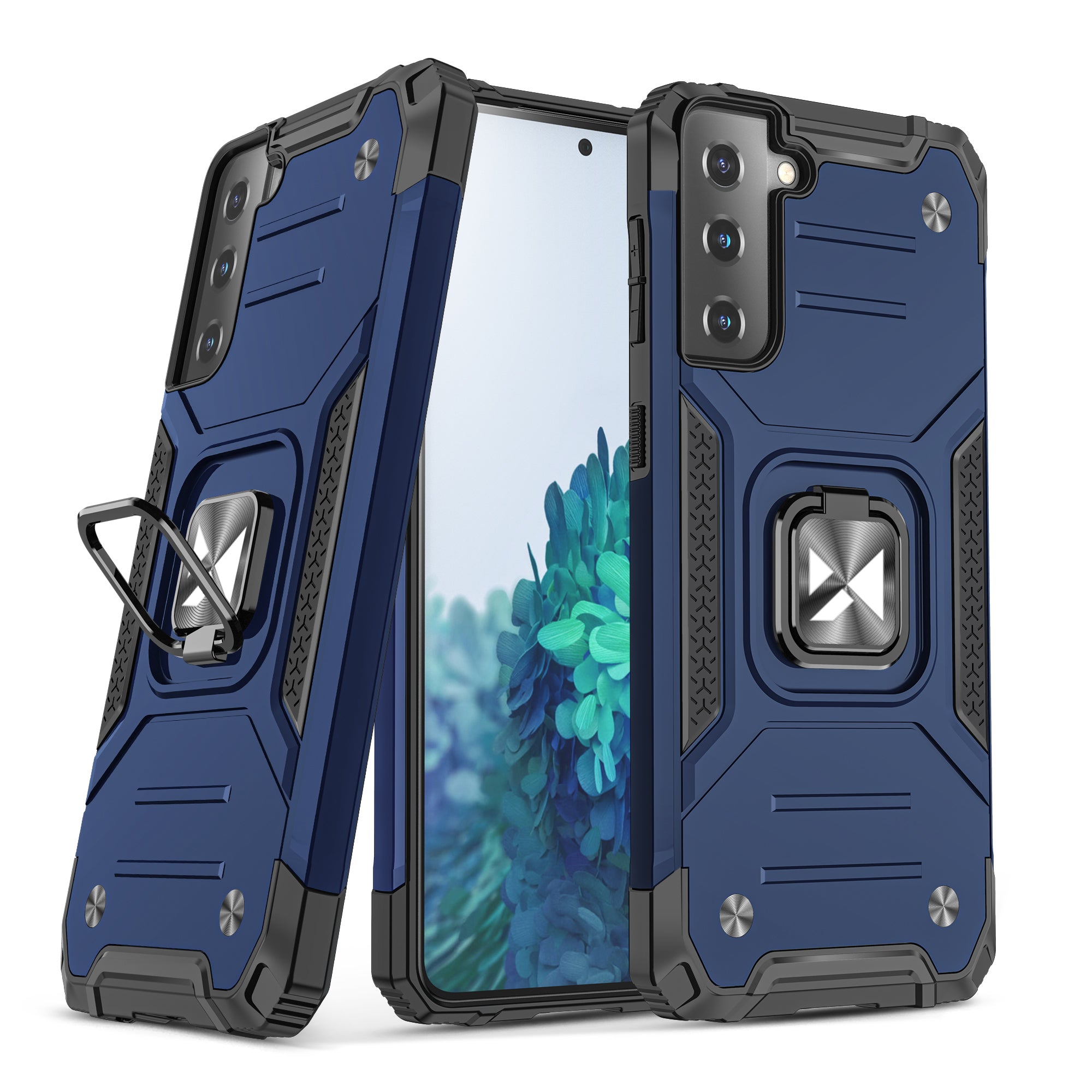 Wozinsky Ring Armor dėklas Samsung Galaxy S22 – mėlynas -- Samsung Galaxy S22