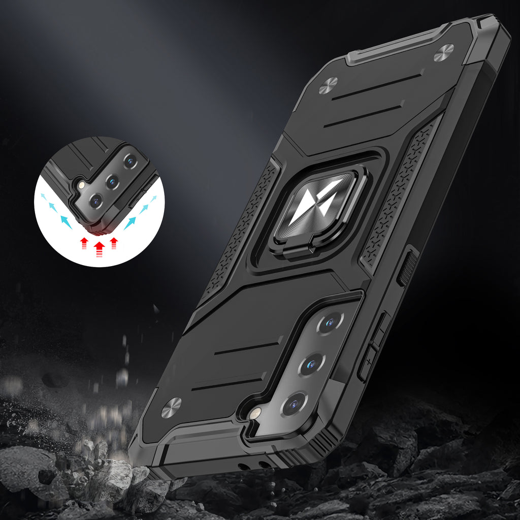 Wozinsky Ring Armor dėklas Galaxy S22/S22+ – sidabrinis -- Samsung Galaxy S22+