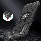 Wozinsky Ring Armor dėklas Galaxy S22/S22+ – sidabrinis -- Samsung Galaxy S22+