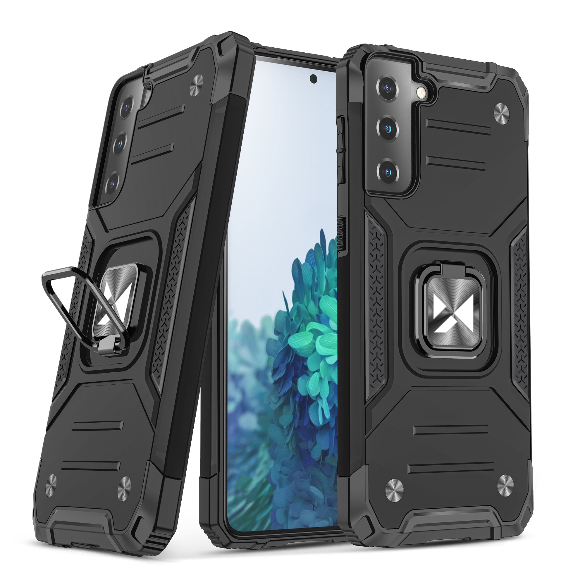 Wozinsky Ring Armor dėklas Samsung Galaxy S22/S22+ – juodas -- Samsung Galaxy S22+