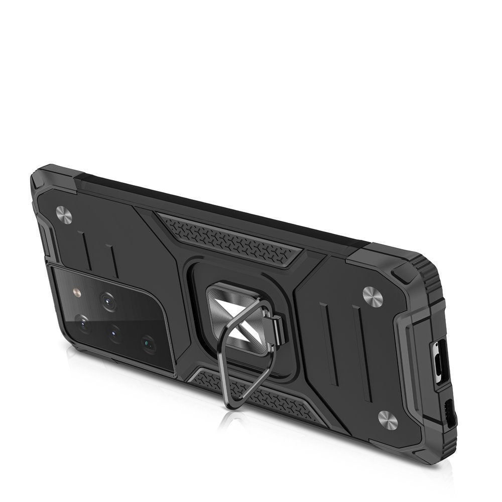 Wozinsky Ring Armor dėklas Galaxy S22 Ultra – mėlynas -- Samsung Galaxy S22 Ultra