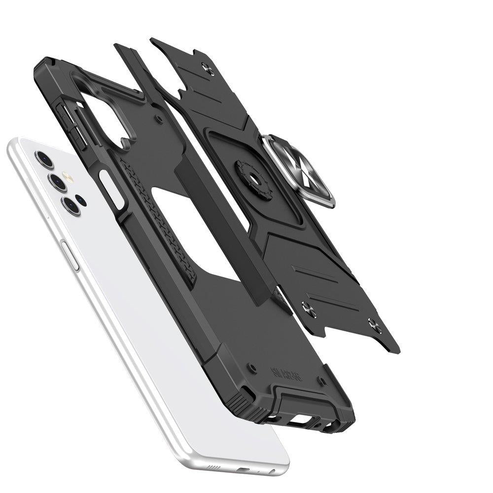 Wozinsky Ring Armor dėklas Galaxy A73 – sidabrinis -- Samsung Galaxy A73