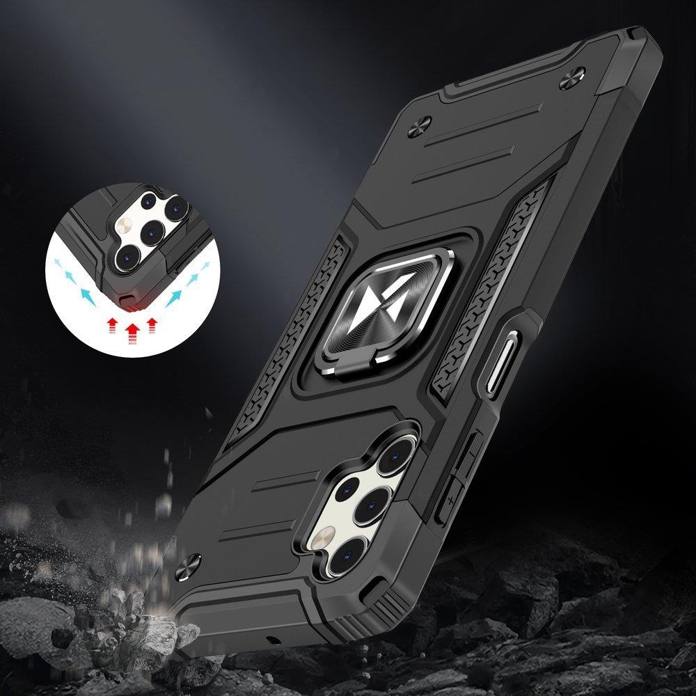 Wozinsky Ring Armor dėklas Samsung Galaxy A73 – auksinis -- Samsung Galaxy A73