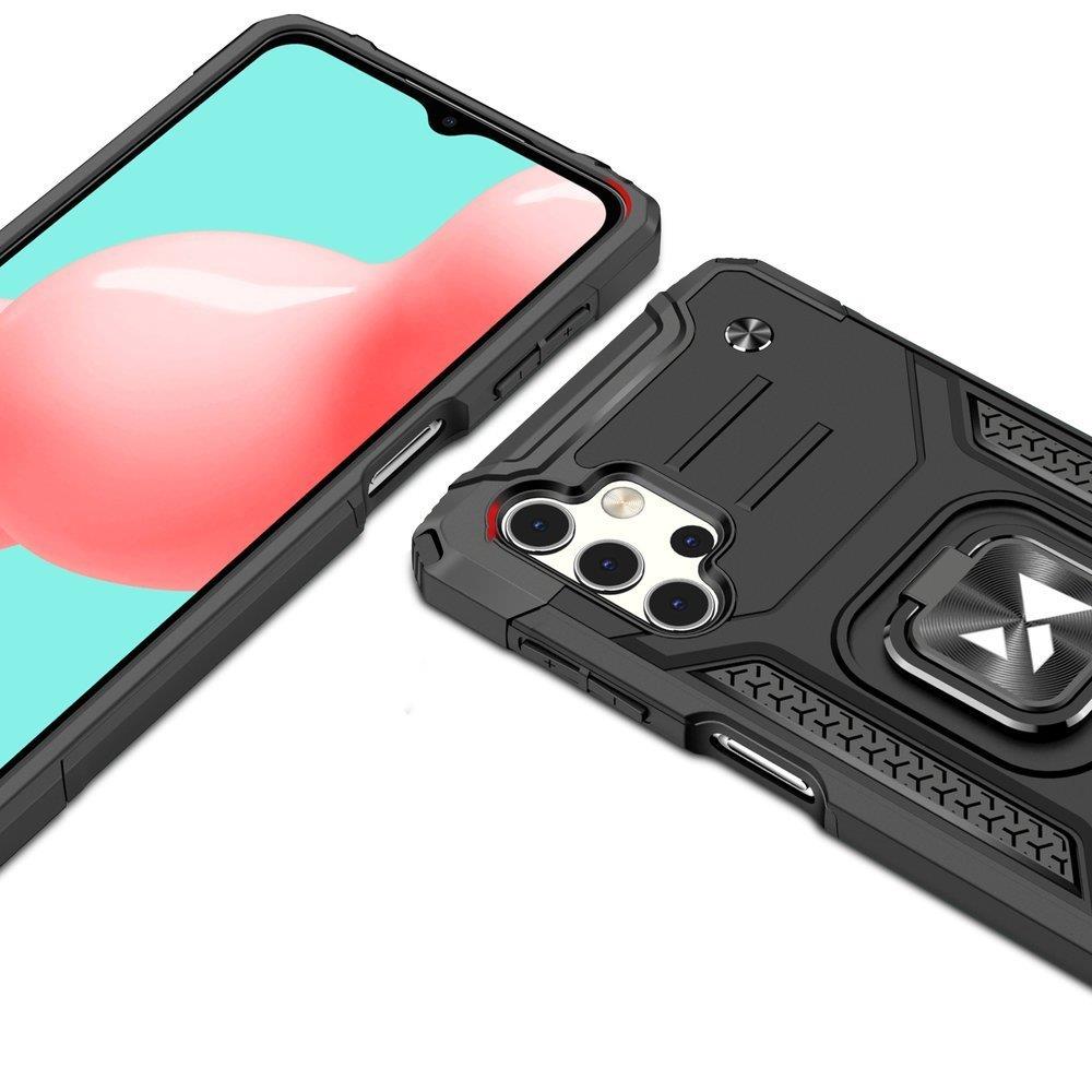 Wozinsky Ring Armor dėklas Galaxy A73 – juodas -- Samsung Galaxy A73
