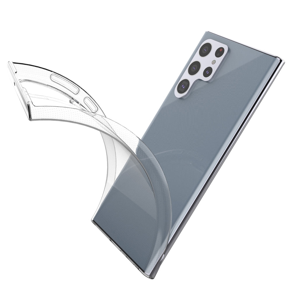 Skaidrus TPU dėklas Samsung Galaxy S22 Ultra 0,5 mm -- Samsung Galaxy S22 Ultra