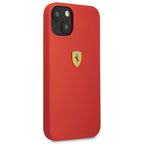 Ferrari silikoninis dėklas iPhone 13 mini – raudonas