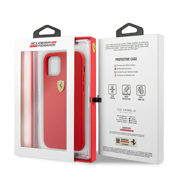 Ferrari silikoninis dėklas iPhone 13 mini – raudonas