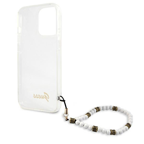 Guess skaidrus dėklas iPhone 13/13 Pro – Pearl
