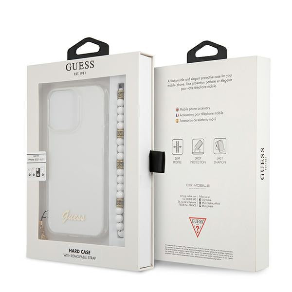 Guess skaidrus dėklas iPhone 13/13 Pro – Pearl