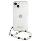 Guess dėklas iPhone 13 – skaidrus, Pearl