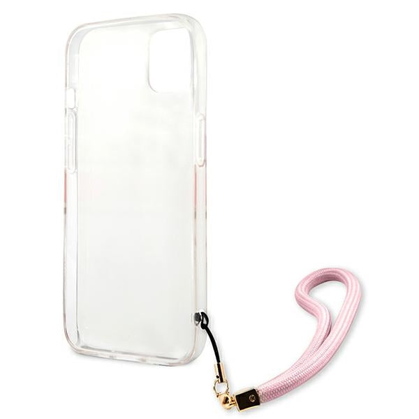 Guess Camouflage dėklas iPhone 13 mini – rožinis