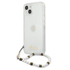 Guess skaidrus kietas dėklas iPhone 13 mini – Pearl