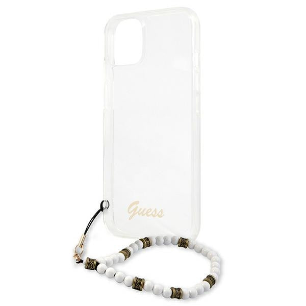 Guess skaidrus kietas dėklas iPhone 13 mini – Pearl