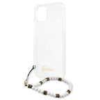 Guess skaidrus kietas dėklas iPhone 13 mini – Pearl