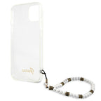 Guess skaidrus kietas dėklas iPhone 13 mini – Pearl