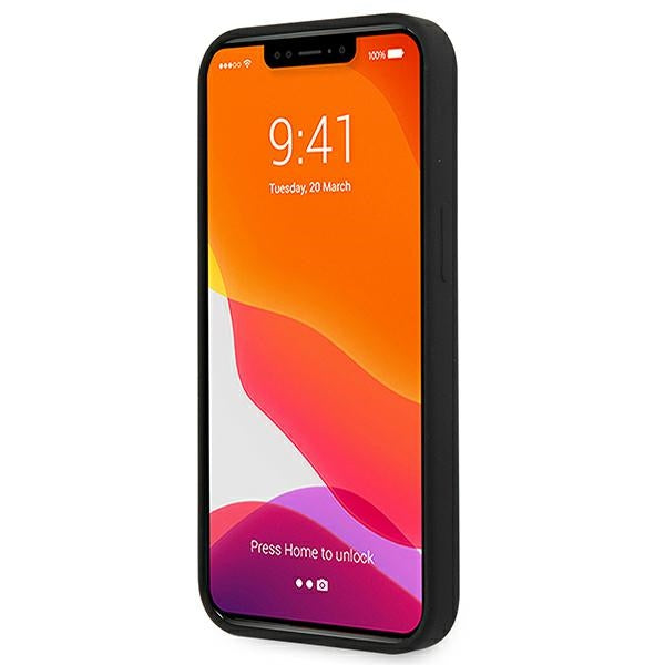 Guess silikoninis dėklas iPhone 13 mini – juodas