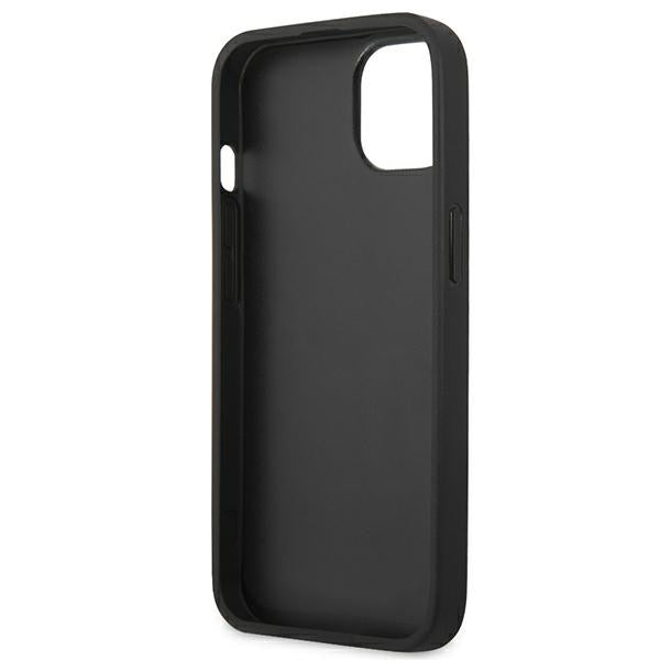 Guess Saffiano Stripe dėklas iPhone 13 mini – pilkas