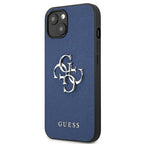 Guess Saffiano dėklas iPhone 13 mini – mėlynas
