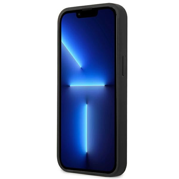 Guess Saffiano dėklas iPhone 13 mini – mėlynas