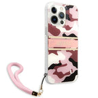 Guess dėklas su dirželiu iPhone 13 Pro Max – rožinis -- iPhone 13 Pro Max