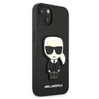 Karl Lagerfeld Saffiano dėklas iPhone 13 mini – juodas