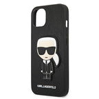 Karl Lagerfeld Saffiano dėklas iPhone 13 mini – juodas