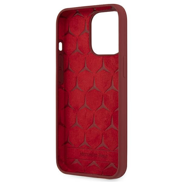 Mercedes-Benz silikoninis dėklas iPhone 13/13 Pro – raudonas