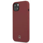 Mercedes silikoninis dėklas iPhone 13/14/15 6.1 – raudonas