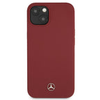 Mercedes silikoninis dėklas iPhone 13/14/15 6.1 – raudonas